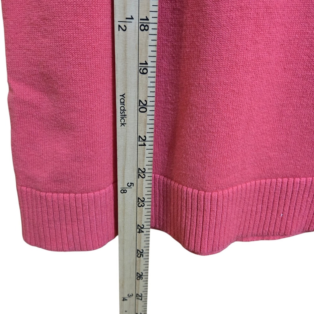 CJ Banks Women's Sweater Vest Size 1X Coral Sleeveless Round Neck Cable Knit - Picture 4 of 6